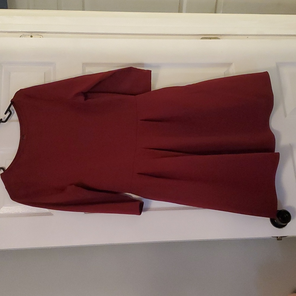 Long Sleeve Red Dress